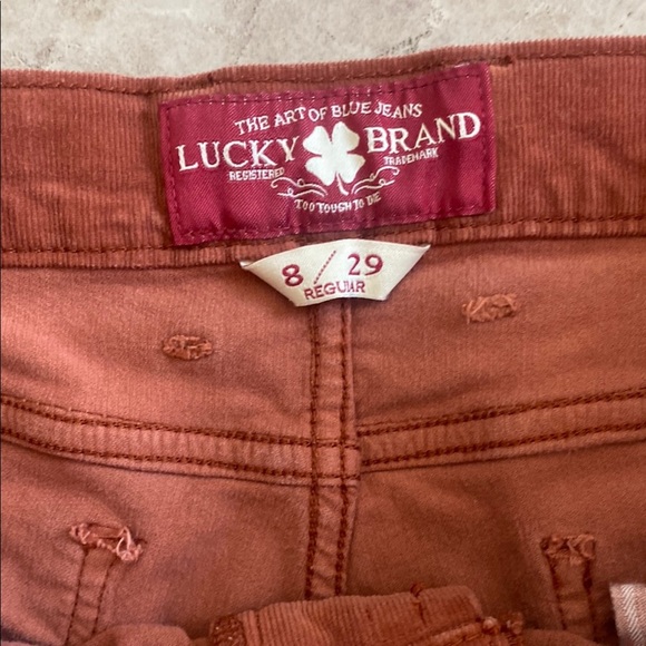 Lucky Brand Women's Rust Corduroy Jeans - Picture 2 of 8